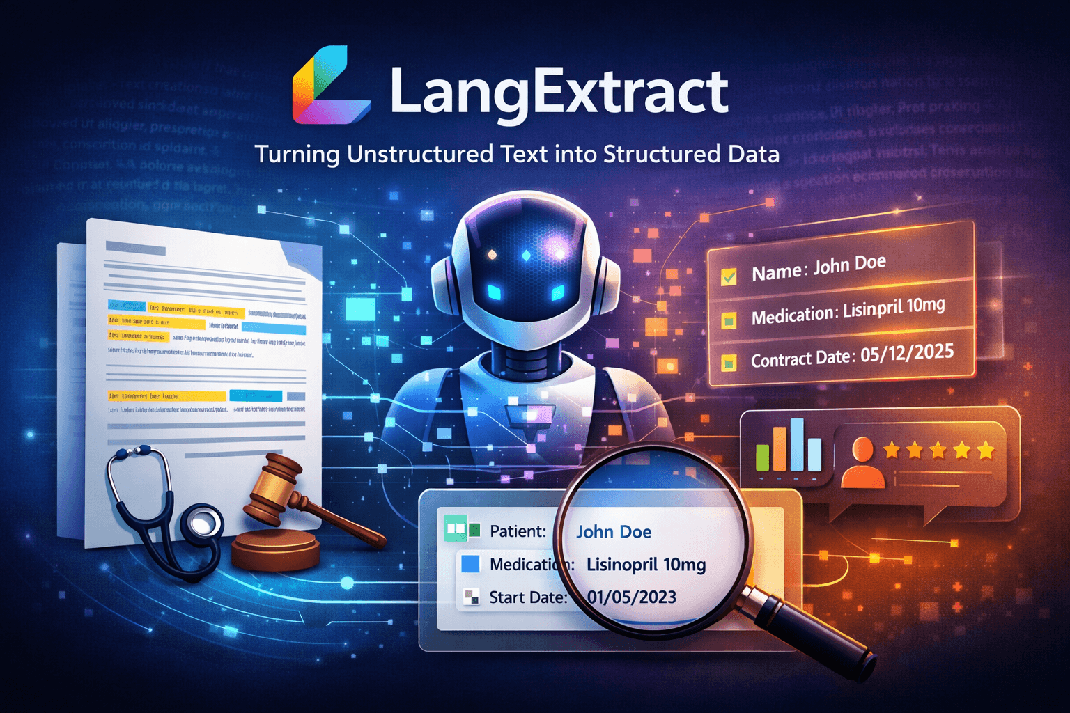 LangExtract: Turning Unstructured Text into Structured, Auditable Data